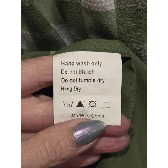 JessaKae Orchard Green & White Gingham Dress Cottagecore Prariecore Elastic | S - Picture 8 of 16